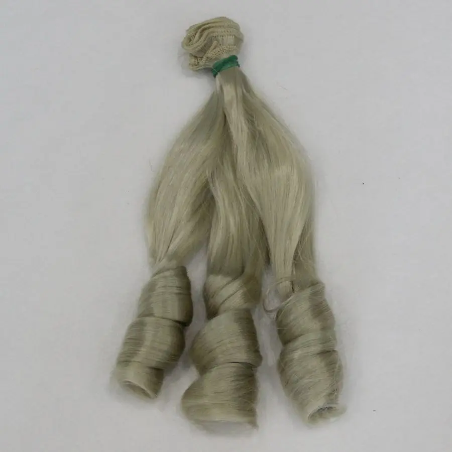 BJD/SD/Blyth/американские парики аксессуары 1 шт. 20*100 см синтетические волокна кудрявые Натуральные Цветные наращивания волос для кукол DIY кукольные волосы - Цвет: 9
