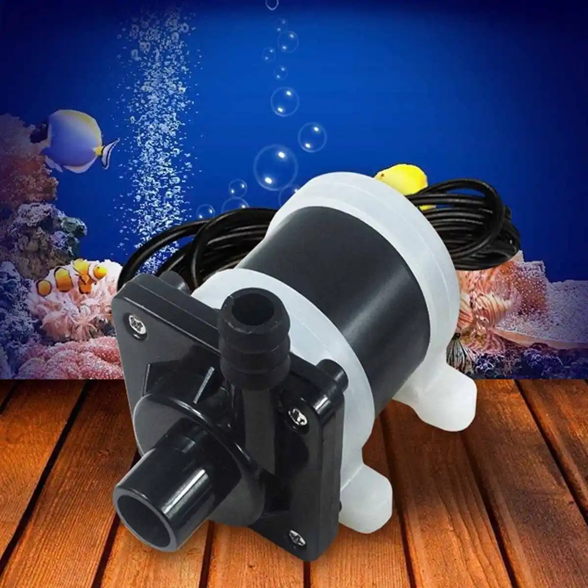 DC 12V 24V Солнечный бесщеточный мотор погружной насос для аквариума кислород воздуха насос аквариум тихий водный фильтр циркуляция воды