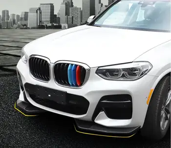 

ABS Carbon Fiber Front Bumper Lip Front Lip Splitters Bumper Spoiler Wings Flaps Cover For BMW X3 G01 2018 2019 2020