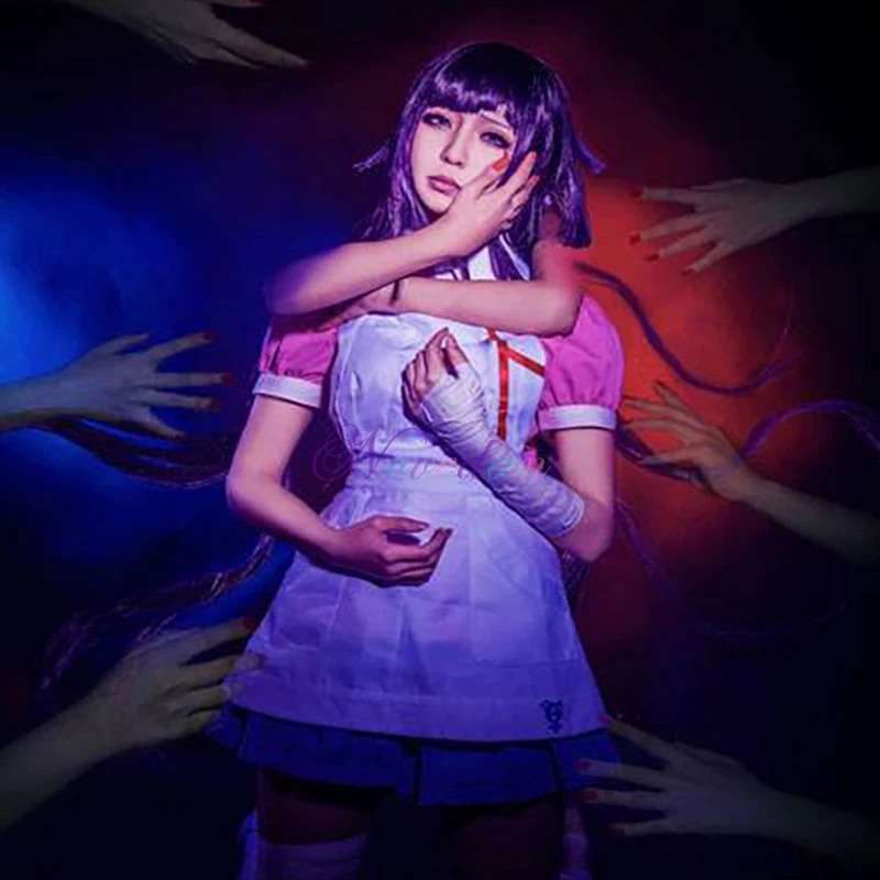 Женский костюм на Хэллоуин Dangan Ronpa 2 Mikan Tsumiki Danganronpa, маскарадный костюм, женская униформа для ролевых игр