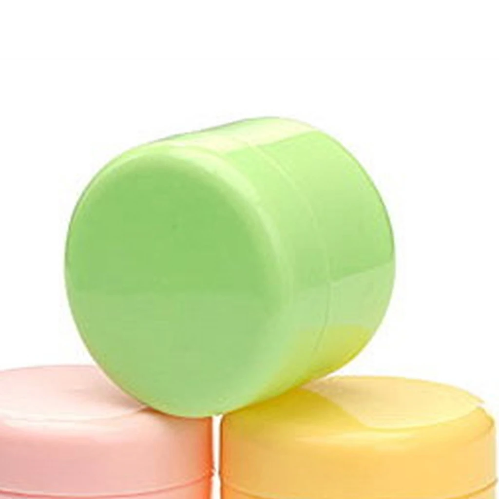 20pcs Empty Jars with Lids , Refillable BPA-Free Plastic Container Refillable Round Makeup Containers for Cosmetics - Green