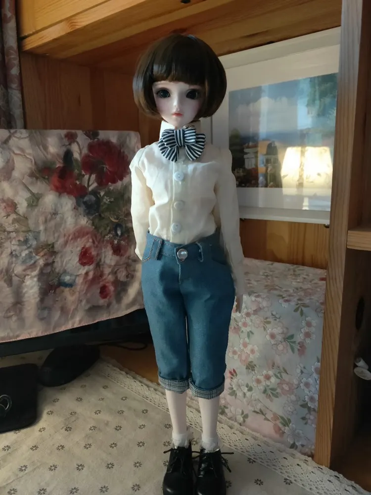 1/4 1/3 масштаб BJD кукольная одежда укороченные джинсы для BJD/SD аксессуары SSDF ID72 uncle. Не включены кукла, обувь, парик и другие A0955