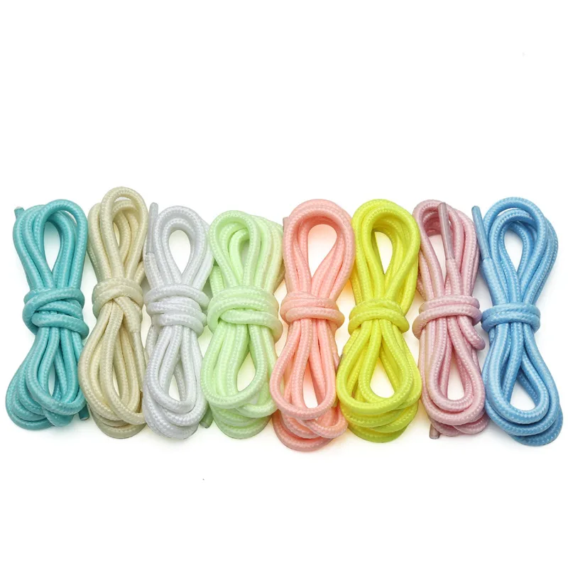 

High Quality 80cm Luminous Sports Shoelaces Adult Shoestring Round Shoes Laces Men Sneakers Lace Casual Elastic Shoelaces