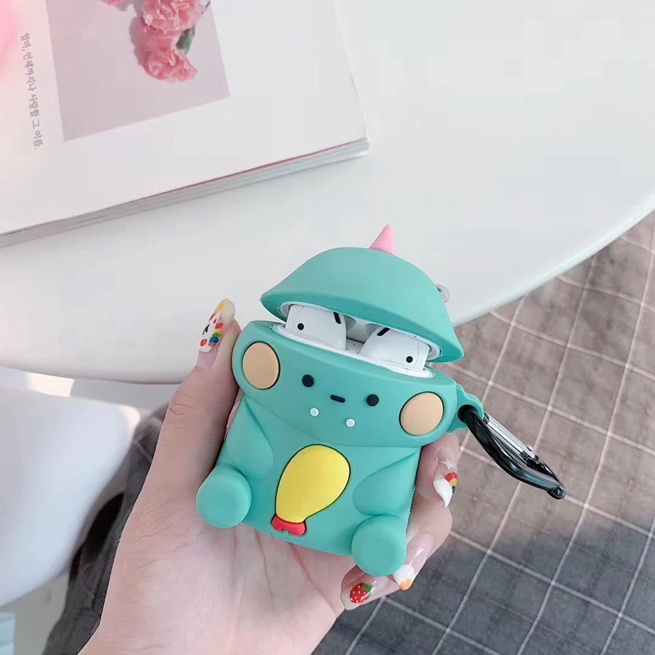 760G Чехол для наушников для Airpods, силиконовый чехол с милой мультяшной мышкой, чехол для наушников для Apple Airpods 2, чехол для наушников, аксессуары, кольцо - Цвет: 760G