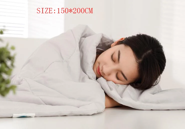 2 цвета Xiaomi 8H стеганое одеяло с функцией кондиционирования воздуха промытый хлопковый Антибактериальный для Xiaomi Life - Цвет: 150cm 200cm