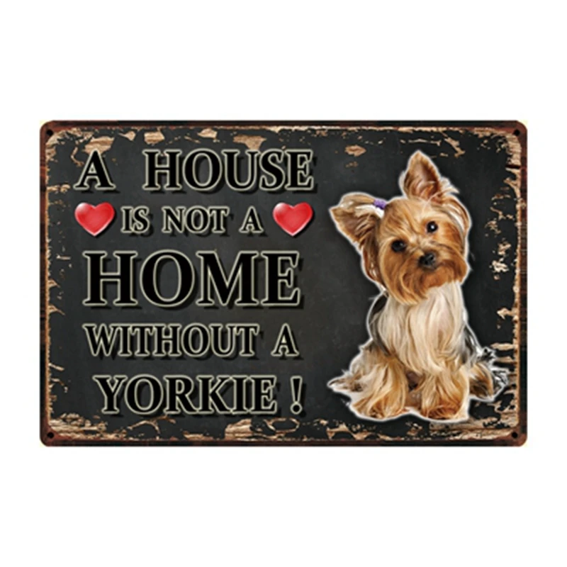 [Kelly66] животные собака питбул для бульдога Чихуахуа боксер металлический знак оловянный плакат табличка для домашнего декора настенная живопись 20*30 см размер Dy90 - Цвет: y-3093