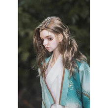 

Fashion Doll Wig 1/3 BJD Wig 8-9'' for Boy Girl Uncle Doll Accessories,Soft Silk Wig Long Wavy Wig for SD/Smart Doll