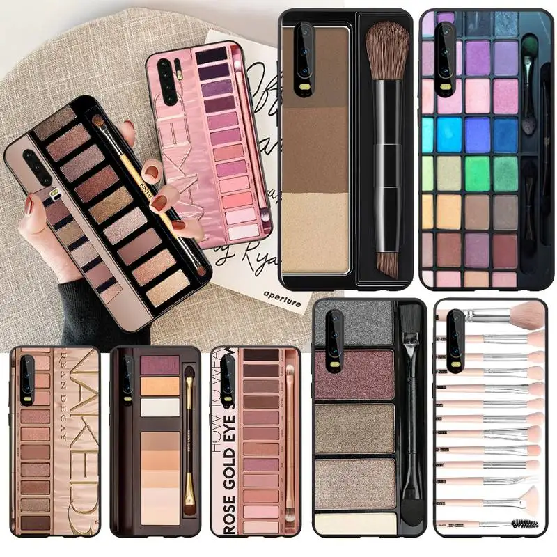 

PENGHUWAN Naked Palette Fashion Glam Makeup Palette Coque Shell Phone Case for Huawei P30 P20 P10 P9 P8 Mate 20 10 Pro Lite