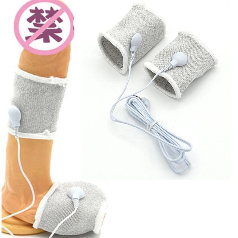 Кольца для пениса с электрошоком массажер электротоком медицинские