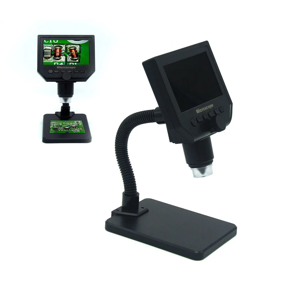  600X microscopio Digital USB microscopio electrónico de vídeo de 43 pulgadas OLED HD LCD soldadura 