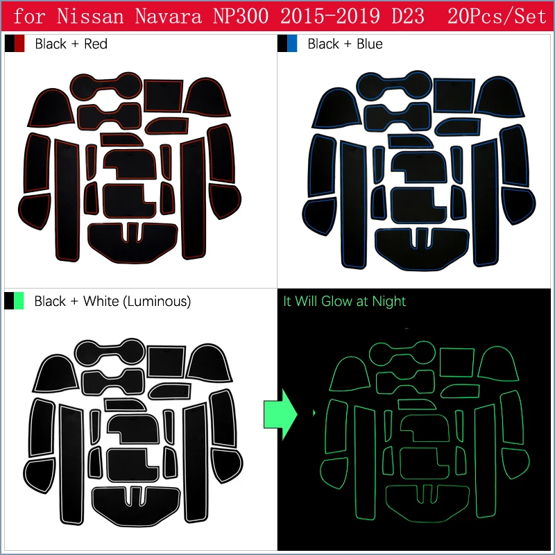 Противоскользящий резиновый подстаканник для Nissan Navara NP300 D23 аксессуары Автомобильные наклейки NP 300