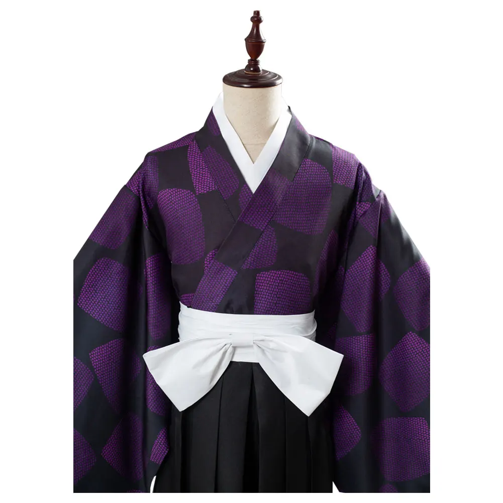 Демон убийца: Kimetsu no Yaiba Косплей Tsugikuni Michikatsu верхняя Луна один косплей костюм Kokushibou кимоно униформа