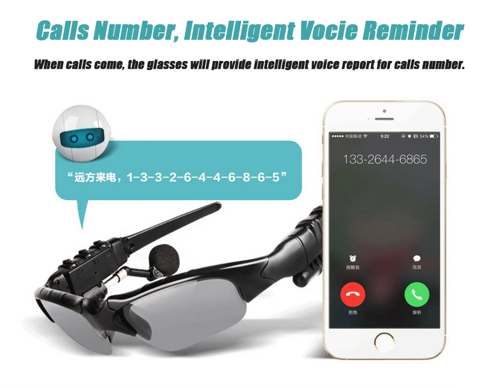 Модные Смарт V4.1 Bluetooth очки стерео музыкальные звонки Handsfree интеллектуальное управление камерой телефона фото видео для селфи