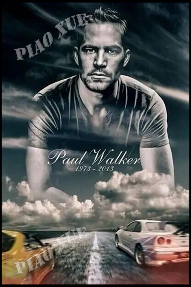 5d Diamond Painting Fast And Furious Poster Full Square/Round Paul Walker Cross Stitch Kits Wall Art For Home Decor diamond art diy 5D DIY Diamond Painting