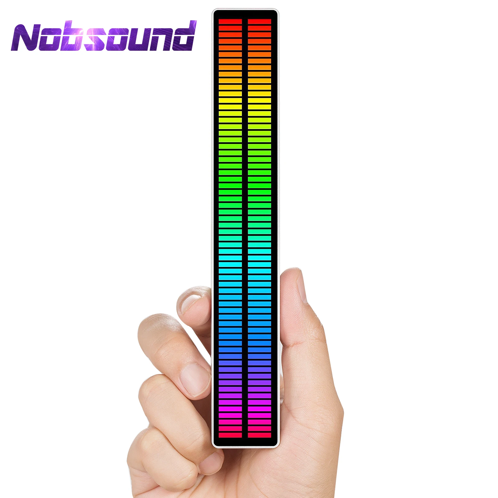 Nobsound 128-Bit RGB светодиодный микрофоном + линии стерео измеритель уровня звука