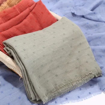 

2020New Wind Stripes Cotton And Hemp Scarves Foreign Trade Original Single Scarf Sun Protection Shawl