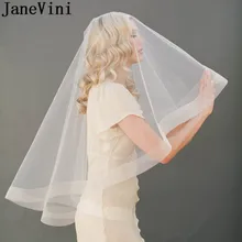 JaneVini Корейская свадебная вуаль без гребня короткая Однослойная Фата для невесты реквизит для свадебной фотосъемки длинная 3 м для невесты