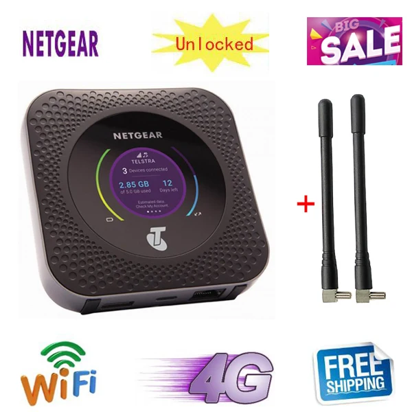 Разблокированная версия ЕС AU Netgear Nighthawk M1 MR1100 CAT16 4GX Gigabit LTE мобильный роутер