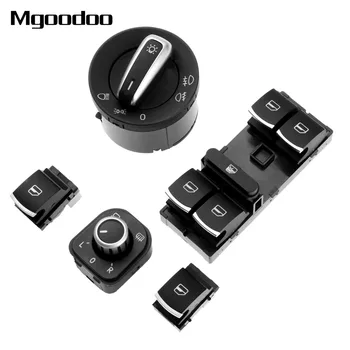 

Side Mirror Headlight Window Switch Set For Golf MK5 6 MK5 Passat B6 B7 Tiguan 5ND 959 565A 5ND 959 857 5ND941431B