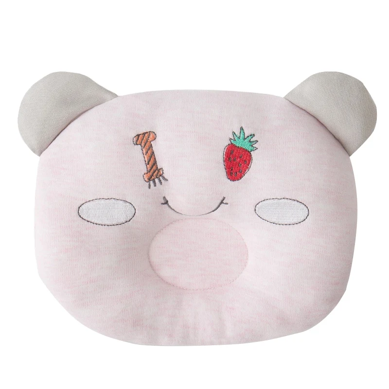 

hilittlekids Infant Baby Cotton Cartoon Pattern Pillowborn Baby Stereotypes Anti-head Shape Pillow Correction Head Correction S