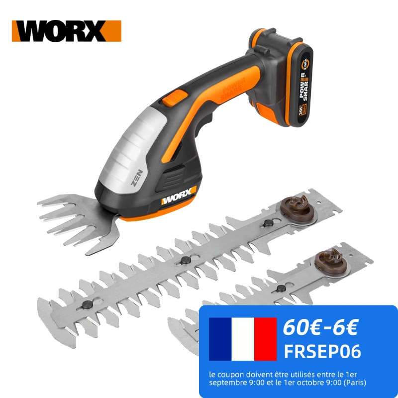 pak Luidruchtig Stijg Worx 20V Elektrische Trimmer WG801E.4 Heggenschaar 3in1 Gras/Struik Shear  Cordless Tuin Gereedschap Oplaadbare Grasmaaier Snoeien saw|Heggenschaar| -  AliExpress