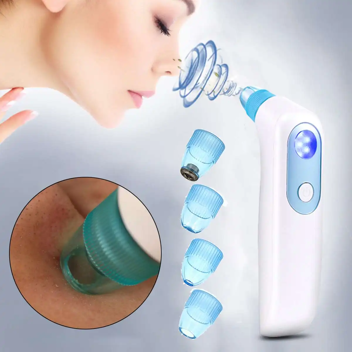 

Face Nose Acne Black Dot Pimple Blackhead Remover Electric Blackhead Vacuum Cleaner Pore Blackhead Skin Care Tools Machine