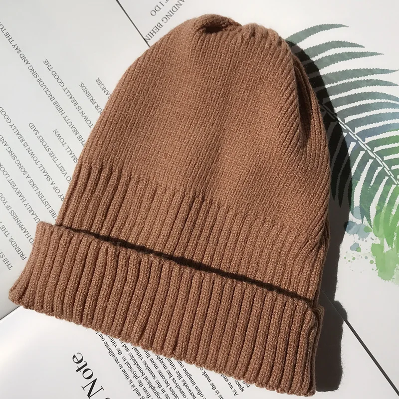 Осенне-зимние шапки для женщин и девочек, Skullies Beanies, женские шапки, теплые вязаные шапки, смешанные цвета, женская зимняя шапочка-бини, шапка