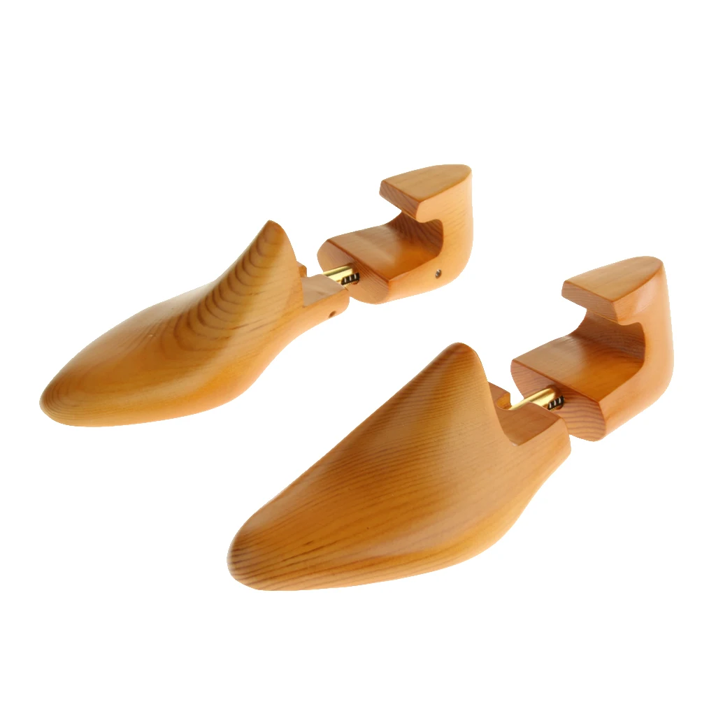  1Pair   Womens   Mens   Adjustable   Cedar   Wood   Shoe   Tree   Holder   Shoe   Shaper   Keeper 