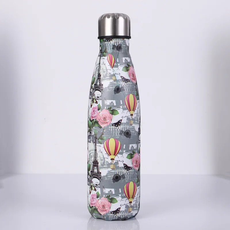BPA бесплатно, Двойная Вакуумная бутылка из нержавеющей стали для пива, чая, кофе, термос, бутылка для путешествий, спорта, тренажерного зала, бутылка для напитков, изолированная чашка - Цвет: M