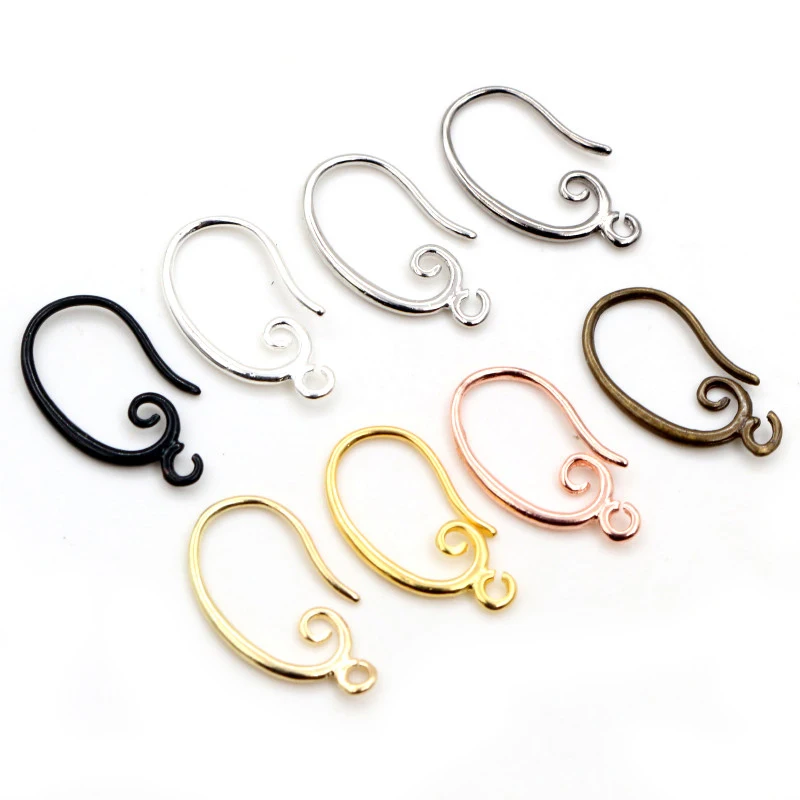 10pcs19x11mmHighQualityClassic8ColorsPlatedBrassFrenchEarring