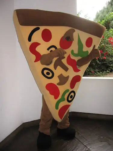 

New Professional PIZZA SLICE FESTIVAL Mascot Costume Adult Birthday Party Fancy Dress Halloween Cosplay Outfits Clothing Xmas
