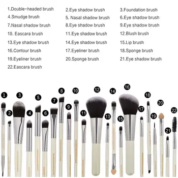

MAANGE Professional Makeup Brushes Set Cosmetic Foundation Powder Blush Eye Shadow Lip Make Up Brush Tool Kit