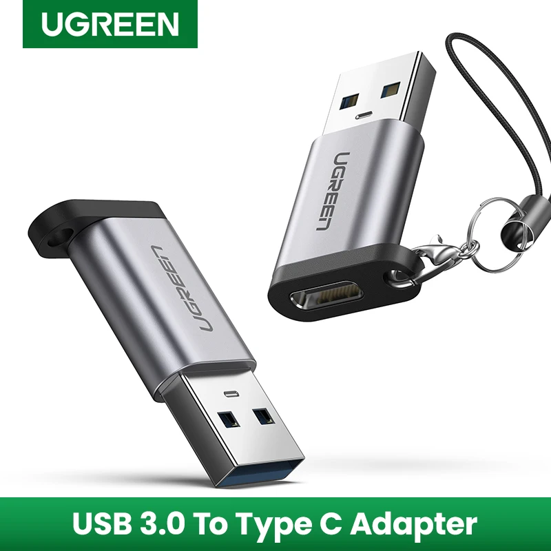 Ugreen-Adaptador USB tipo C para ordenador portátil, adaptador USB 3,0 2,0 macho a USB 3,1 tipo C, adaptador USB para auriculares Samsung, Xiaomi 10