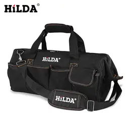 Сумки для инструментов HILDA, водонепроницаемые мужские сумки через плечо, сумка для электрика, аппаратные средства, большая емкость