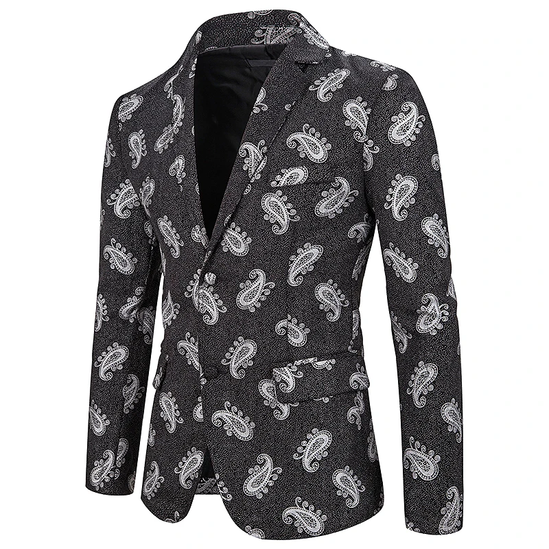 Костюм Homme с принтом розы костюм Terno Masculino мужские костюмы Цветочные Вечерние Свадебный костюм жениха Топ Мужской однобортный костюм для мужчин