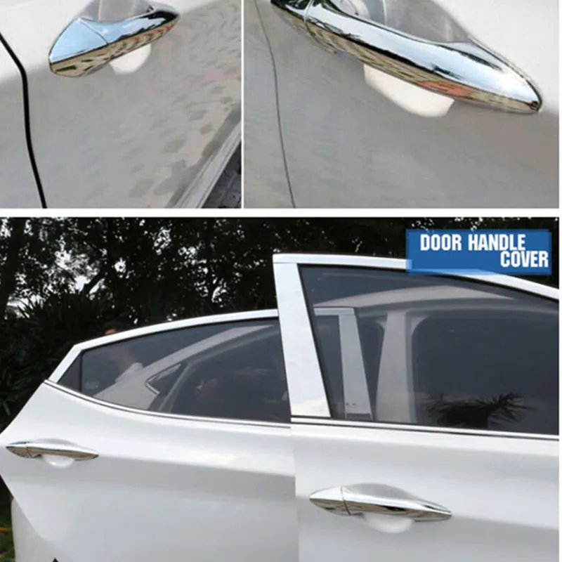 Высокое качество ABS хромированная дверная ручка Крышка для HYUNDAI ELANTRA 2011 2012 2013 автомобиля-Стайлинг автомобиля-Чехлы