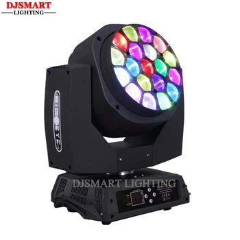 

Djsmart 19x15W Bee Eye Led Moving HeadLight 4in1 Beam Wash Zoom Stage Light Dmx Control Dj Disco Light