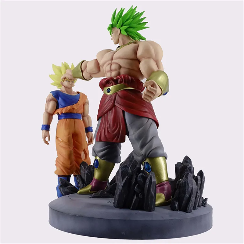 Аниме Dragon Ball Супер Saiyan Broli против Сон Гоку сцены статуя ПВХ фигурка Коллекция Модель игрушки X3768