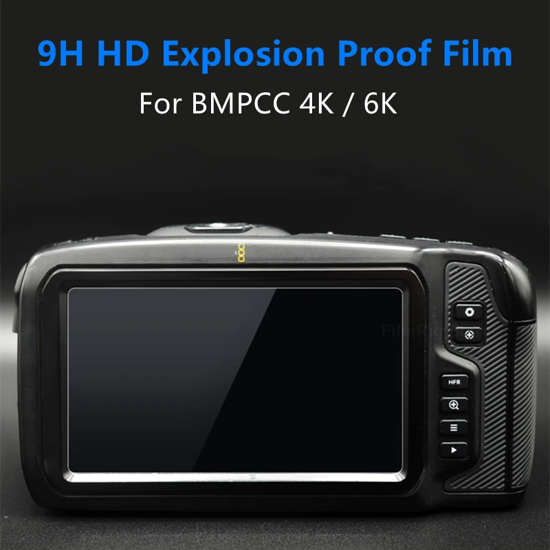 BMPCC 4K Glass BMPCC 6K Camera 9H Camera Tempered Glass LCD Screen Protector for Blackmagic Design Pocket Cinema Camera 4K