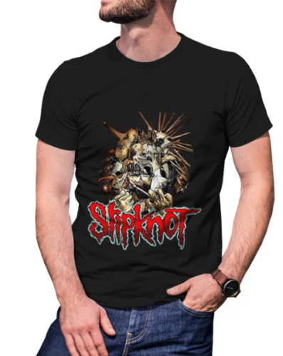 Slipknot Band Mens Black T-Shirt Tee RARE ITEMS Cheap Price 100 % Cotton Shirts | Мужская одежда
