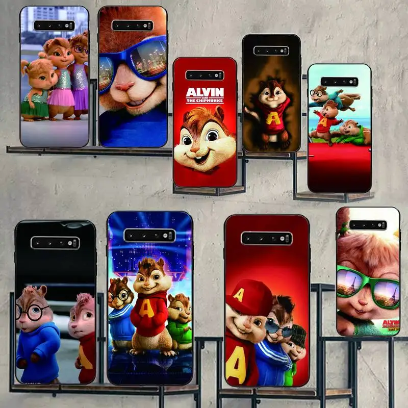 Alvin And The Chipmunks Phone Case Black Cover For Samsung S5 6 6Edge 7 8 9 10 10E 10Plus 20 20lite 20Ultra Cases | Мобильные