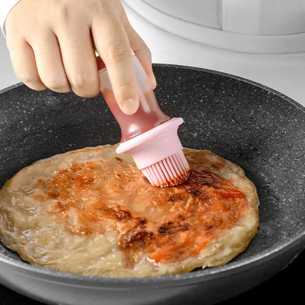 Oil Brush Multifunctional Durable Heat Resistant Silicone Creative Grill Oil Bottle Kitchen Barbecue
