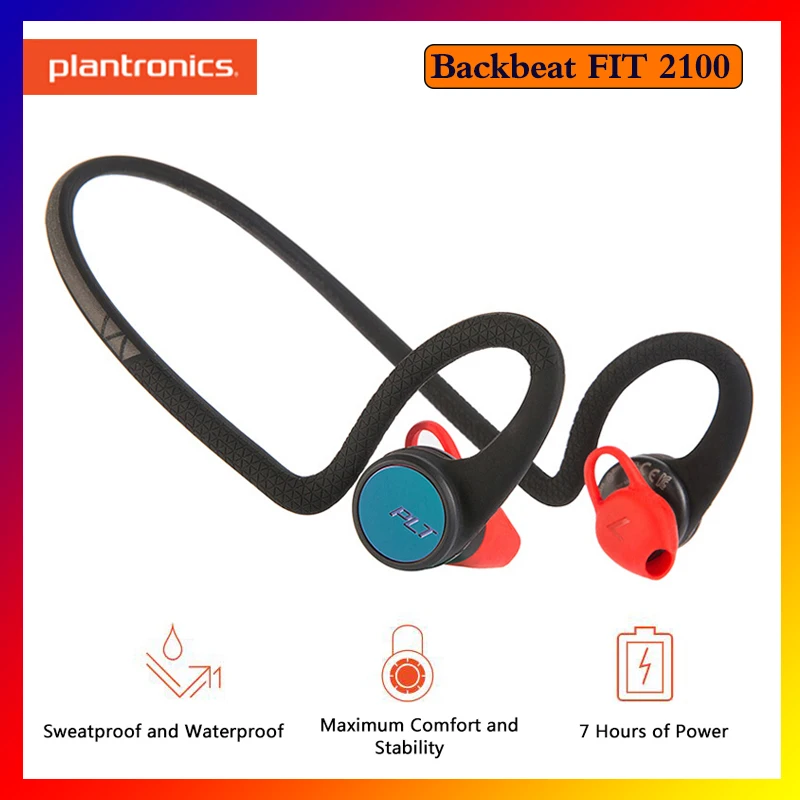 Stor eg Tilsyneladende illoyalitet Plantronics Backbeat FIT 2100 Bluetooth Headsets Stereo Earphones Comfort- fit Headphones Inline Controls Moisture Resistants _ - AliExpress Mobile