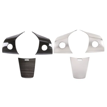 

Wheel Steering Panel Cover Trims Stainless Steel Fit for Tesla Model 3 2017-2019