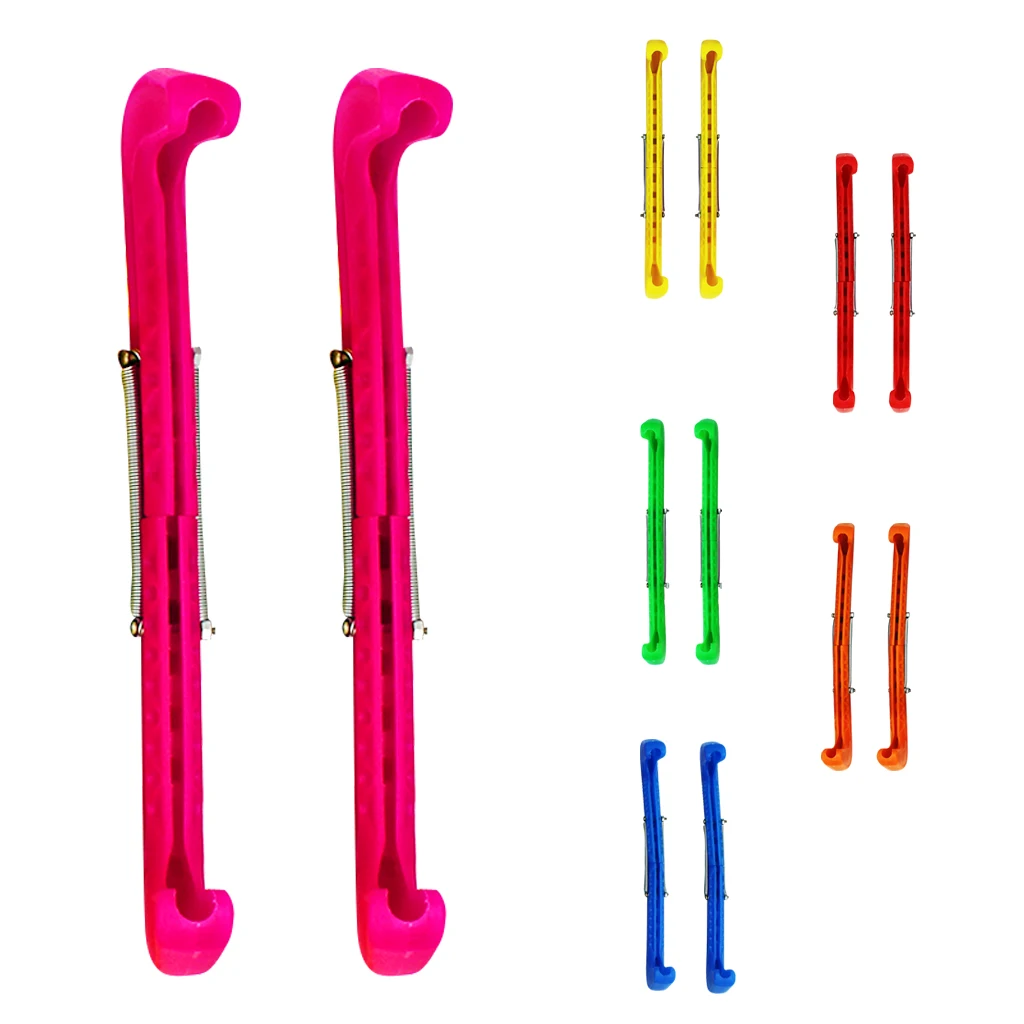 Durable Plastic Ice Hockey Figure Skate Guards Protective Covers 6 Colors
