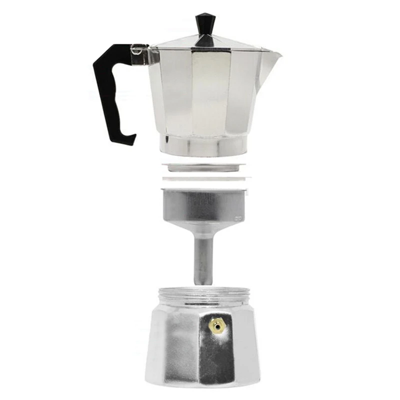 Mocha, латте, Кофеварка, итальянская, Moka, эспрессо, Кофеварка, Перколятор, горшок, 6 чашек, плита, Кофеварка