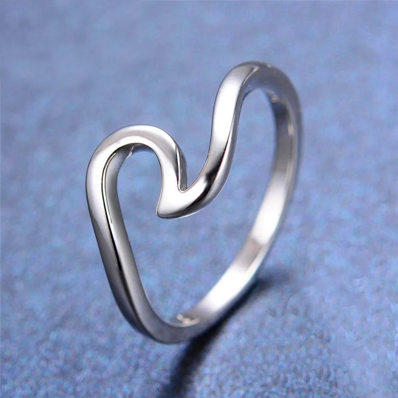 

Luxurious Simple Design Fashion Jewelry Lovers Promise Ring For Ladies Girls