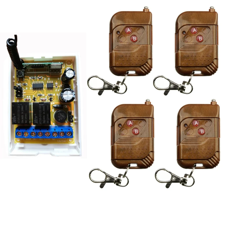 DC12V DC24V 2CH 10A реле RF беспроводной пульт дистанционного управления переключатель