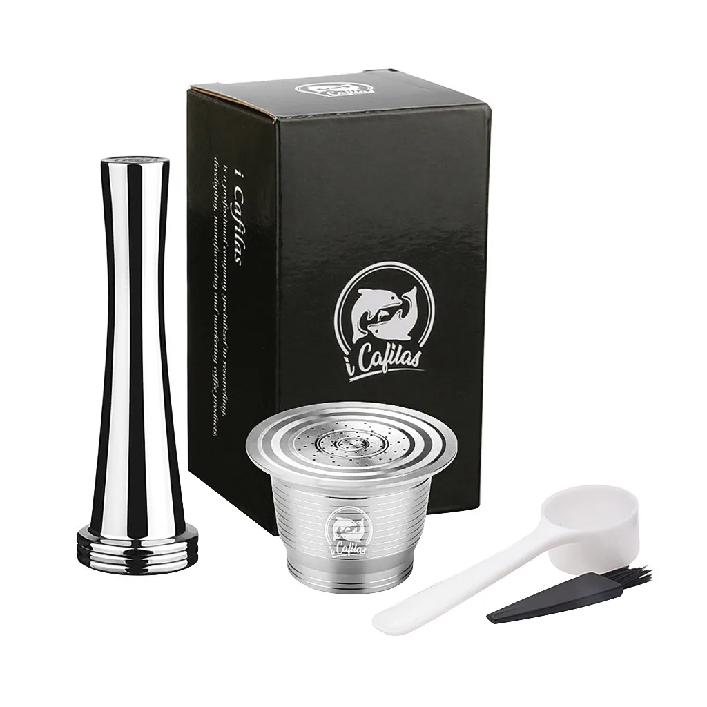 Dolce Gusto Capsula Cap Reusable Coffee Capsule Pod Stainless Steel Rechargeable Inox Filter Cup set Environmentally Friendly | Дом и сад