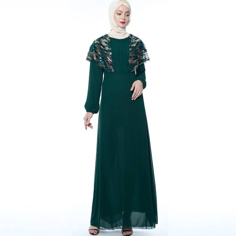 2019 abaya Дубай мусульманский костюм халат-кимоно Бангладеш одеяние мусульмане